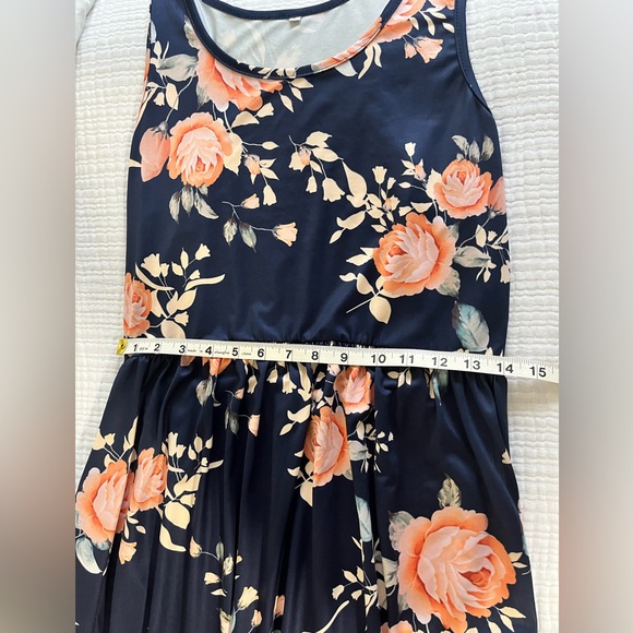 Floral Maxi Dress-Multi Color - Picture 3 of 5